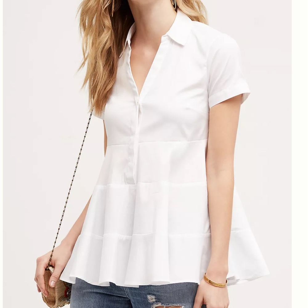 🆕NWT Anthropologie Maeve Dover Henley Tunic